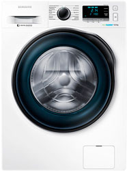 Белая стиральная машина Samsung WW 90 J 6410 CW1