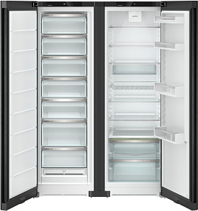 Чёрный холодильник Side-By-Side Liebherr XRFbd 5220 (SFNbde 5227 + SRbde 5220) фото 3 фото 3