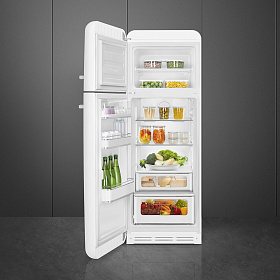 Холодильник  шириной 60 см Smeg FAB30LWH5 фото 2 фото 2