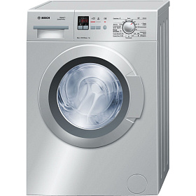 Серебристая стиральная машина Bosch WLG2416SOE