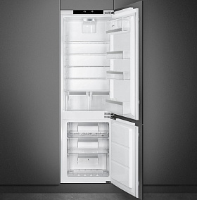 Бесшумный встраиваемый холодильник Smeg C8174DN2E фото 2 фото 2