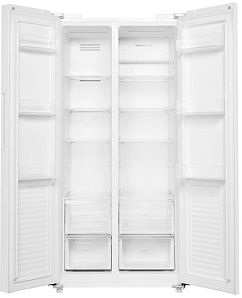 Двухдверный белый холодильник Maunfeld MFF177NFWE фото 2 фото 2