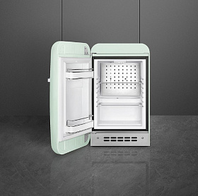 Узкий холодильник глубиной 50 см Smeg FAB5LPG5 фото 2 фото 2