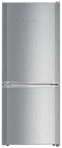 Маленький серебристый холодильник Liebherr CUel 2331