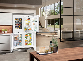 Встраиваемый многодверный холодильник Liebherr SBSWgw 64I5