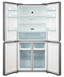 Холодильник цвета нержавеющая сталь Korting KNFM 81787 X фото 2 фото 2
