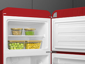 Цветной двухкамерный холодильник Smeg FAB30RRD5 фото 4 фото 4