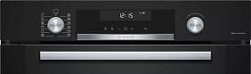 Встраиваемый черный электрический духовой шкаф 60 см Bosch HBG378EB6R фото 2 фото 2