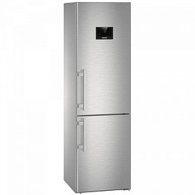 Серебристые двухкамерные холодильники Liebherr Liebherr CNPes 4858