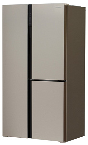 3-х камерный холодильник Хендай Hyundai CS5073FV шампань стекло