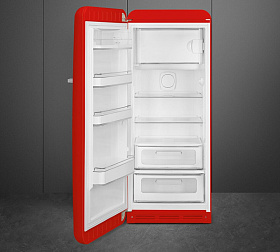 Красный холодильник в стиле ретро Smeg FAB28LRD5 фото 2 фото 2