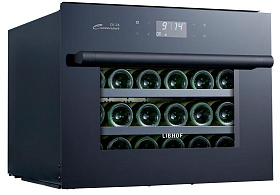 Встраиваемый винный шкаф 45 см LIBHOF CK-24 black