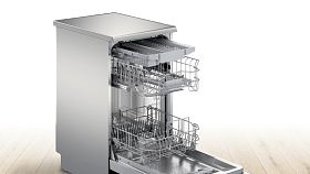 Серебристая узкая посудомоечная машина Bosch SPS4HMI3FR фото 3 фото 3