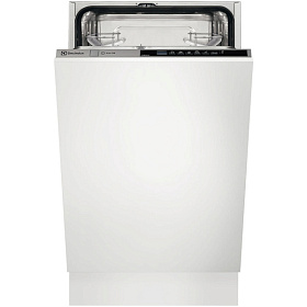 Серебристая узкая посудомоечная машина Electrolux ESL94510LO