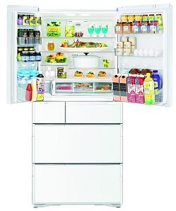 Пятикамерный холодильник  HITACHI R-G 690 GU XW фото 2 фото 2