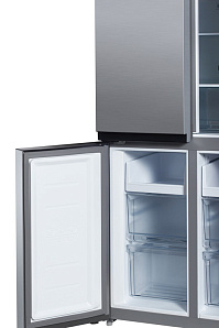 Большой двухстворчатый холодильник Hyundai CM4505FV нерж сталь фото 4 фото 4