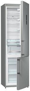 Серебристый холодильник Gorenje NRK 6201 MX