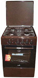 Газовая плита с газовой духовкой Cezaris ПГ 3100-10 (Ч) коричневый