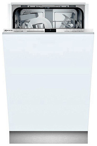Серебристая узкая посудомоечная машина Neff S853IKX50R