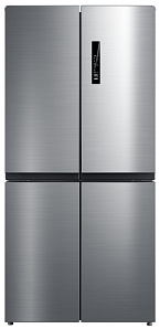 Серебристый холодильник Korting KNFM 81787 X