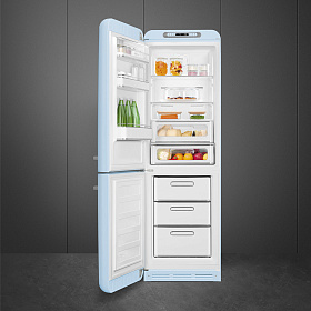 Холодильник голубого цвета в ретро стиле Smeg FAB32LPB5 фото 2 фото 2