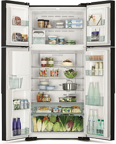 Широкий холодильник с верхней морозильной камерой HITACHI R-W 662 PU7 GBK фото 2 фото 2