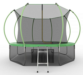 Большой батут EVO FITNESS JUMP Internal, 12ft + нижняя сеть