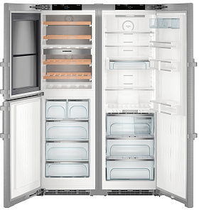 Холодильник с большой морозильной камерой на 5 ящиков Liebherr SBSes 8486 фото 3 фото 3