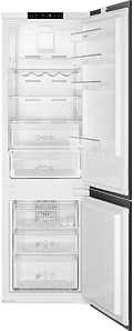Двухкамерный холодильник с no frost шириной 55 см Smeg C8175TNE