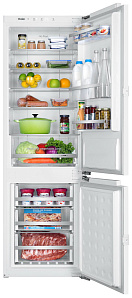 Встраиваемый холодильник с морозильной камерой Haier BCFT 628 AWRU