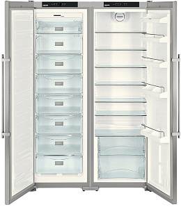Серебристые двухкамерные холодильники Liebherr Liebherr SBSesf 7212 фото 4 фото 4