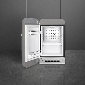 Узкий холодильник глубиной 50 см Smeg FAB5LSV5 фото 3 фото 3