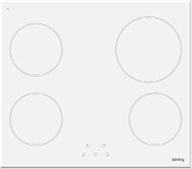 Белая индукционная варочная панель Korting HI 64021 BW
