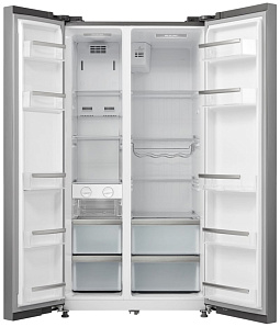 Холодильник цвета нержавеющая сталь Korting KNFS 91797 X фото 2 фото 2