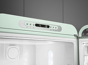 Двухкамерный зелёный холодильник Smeg FAB32RPG5 фото 4 фото 4