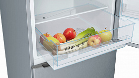 Двухкамерный серебристый холодильник Bosch KGV39XL22R фото 4 фото 4
