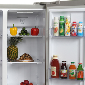 Двухкамерный холодильник шириной 48 см  Hyundai CS4505F нержавеющая сталь фото 4 фото 4