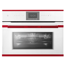 Белый встраиваемый духовой шкаф с свч Kuppersbusch CBM 6550.0 W8