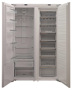 Встраиваемый двухдверный холодильник Korting KSI 1855 + KSFI 1833 NF