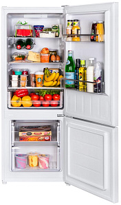 Двухкамерный малогабаритный холодильник Maunfeld MFF144SFW