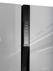 Холодильник Хендай Сайд бай Сайд Hyundai CS5003F белое стекло фото 4 фото 4