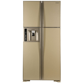 Бежевый двухкамерный холодильник  HITACHI R-W662PU3GBE
