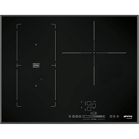 Черная индукционная варочная панель Smeg SIM571B