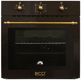 Встраиваемый газовый духовой шкаф Ricci RGO 620 BR