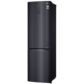 Недорогой чёрный холодильник LG GA-B499SQMC