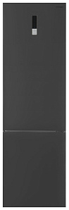 Холодильник Хендай серебристого цвета Hyundai CC3595FIX