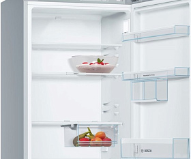 Двухкамерный серебристый холодильник Bosch KGV39XL2AR фото 4 фото 4
