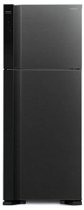 Чёрный двухкамерный холодильник  HITACHI R-V 542 PU7 BBK