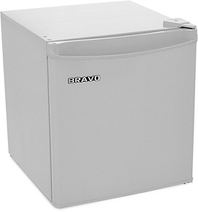 Маленький холодильник для офиса с морозильной камерой Bravo XR 50 S серебристый