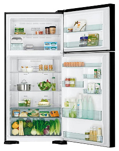 Холодильник  с морозильной камерой HITACHI R-V 662 PU7 BBK фото 2 фото 2
